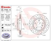 2 x Disco freno Assale posteriore per BMW 3