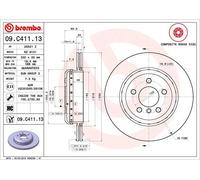 2 x Disco freno Assale posteriore per BMW 5