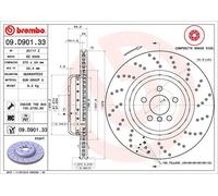 2 x Disco freno Assale posteriore per BMW 5 6 7