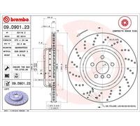 2 x Disco freno Assale posteriore per BMW 5 6 7