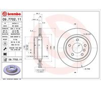 2 x Disco freno Assale posteriore per BMW BMW (BRILLIANCE) 3 3 SERIES