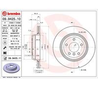 2 x Disco freno Assale posteriore per BMW BMW (BRILLIANCE) 5 5 SERIES 6