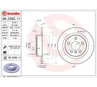 2 x Disco freno Assale posteriore per BMW BMW (BRILLIANCE) MINI 1 1 SERIES 2 2 S
