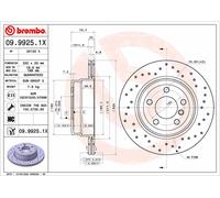 2 x Disco freno Assale posteriore per BMW X5 X6