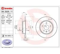2 x Disco freno Assale posteriore per BUICK (SGM) CHEVROLET (SGM) OPEL VAUXHALL