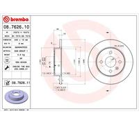 2 x Disco freno Assale posteriore per CHEVROLET OPEL VAUXHALL ASTRA ASTRA G CLAS