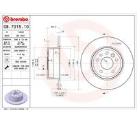 2 x Disco freno Assale posteriore per CHEVROLET OPEL VAUXHALL VECTRA