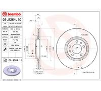 2 x Disco freno Assale posteriore per CITROËN C6