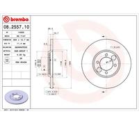 2 x Disco freno Assale posteriore per DAIMLER JAGUAR 2.8 - 5.3 COUPE DAIMLER E-T