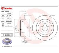 2 x Disco freno Assale posteriore per DODGE JEEP CHEROKEE NITRO