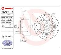 2 x Disco freno Assale posteriore per FORD FORD (CHANGAN) LAND ROVER LAND ROVER