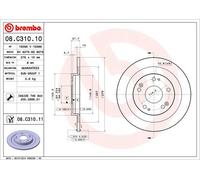 2 x Disco freno Assale posteriore per HONDA CIVIC