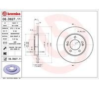2 x Disco freno Assale posteriore per HYUNDAI KIA CEED i30 PROCEED XCEED