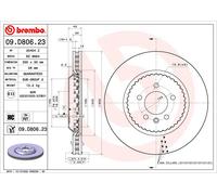 2 x Disco freno Assale posteriore per LAND ROVER RANGE ROVER RANGE ROVER SPORT