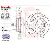 2 x Disco freno Assale posteriore per LEXUS GS RC