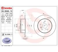 2 x Disco freno Assale posteriore per LEXUS TOYOTA TOYOTA (GAC) AURION AVALON CA