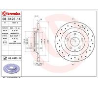 2 x Disco freno Assale posteriore per MAZDA MAZDA (CHANGAN) CX-30 CX-5 MX-30