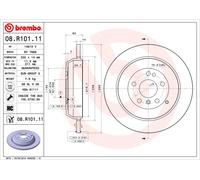 2 x Disco freno Assale posteriore per MERCEDES-BENZ CLASSE M CLASSE R
