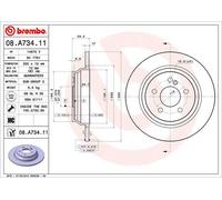 2 x Disco freno Assale posteriore per MERCEDES-BENZ CLASSE S SL