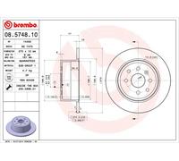 2 x Disco freno Assale posteriore per OPEL VAUXHALL CALIBRA CAVALIER VECTRA