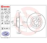 2 x Disco freno Assale posteriore per PEUGEOT 407