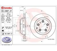 2 x Disco freno Assale posteriore per PORSCHE CAYENNE
