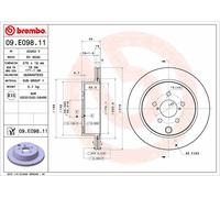 2 x Disco freno Assale posteriore per SUBARU FORESTER