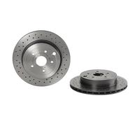 2 x Disco freno Assale posteriore per SUBARU IMPREZA WRX