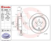 2 x Disco freno Assale posteriore per SUBARU TOYOTA BRZ GR 86 GT 86 LEGACY OUTBA