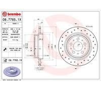 2 x Disco freno Assale posteriore per VOLVO S60 S70 S80 V70 XC70