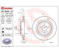 2 x Disco freno Assale posteriore per VOLVO VOLVO ASIA XC60