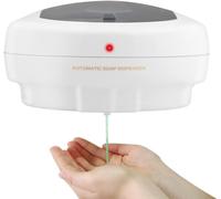 2 x DISPENSER SAPONE AUTOMATICO NO TOUCH MURO PIANTANA GEL LIQUIDI 500ML CORRIER