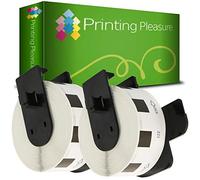 2 x DK11221 Etichette Piazza adesive compatibile per Brother P-Touch QL-500 QL-570 QL-700 QL-720NW QL-800 QL-810W QL-820NWB QL-1050 QL-1100 QL-1110NWB | 23mm x 23mm | 1000 Etichetta per Rotolo