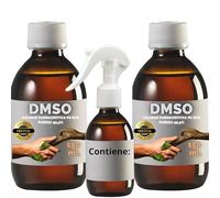 2 X DMSO 150 ml. 99,9% Purezza Con Contagocce | Dimetilsolfossido Qualità Ph Eur | Regalo Flacone 125 ml + Diffusore + Misurino Dosatore | Flaconi Ambrati da Laboratorio | Sigillo di Sicurezza