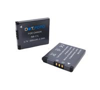 2 x Dot.Foto NB-11L, NB-11LH Premium 3.7v / 680mAh Batteria Ricaricabile per Canon PowerShot A2300 A2400 A2500 A2600 A3400 A3500 IS A4000 IS A4050 SX430 IS SX420 SX410 SX400 SX432 IXUS 285