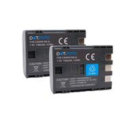 2 x Dot.Foto NB-2L, NB-2LH, BP-2L5 Premium 7.4v / 740mAh Batteria Ricaricabile per Canon EOS 350D 400D MD265 MV960 PowerShot G7 G9 S70 S80 ZR950 ZR960 HG10 HV40
