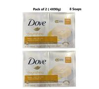 2 X Dove Nutriente Crema di Bellezza Saponetta 4 X 90g (8 Saponi)
