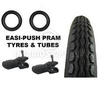 2 X Easi-Push Carrozzina Passeggino Pneumatici + Curva Valvola Tubi Abiti Phil E