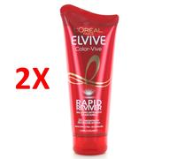 2 X Elvive Balsamo Color-vive Rapid Reviver Capelli Colorati 180 Ml