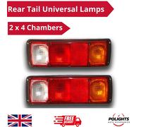 2 x Fanali Posteriori Universali Indicatore Luci Stop Furgone Bus Trattore Pi...
