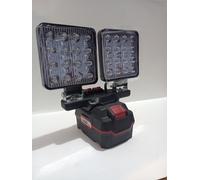 2 x Faretto LED 48W, IP 67 per batterie Parkside LI-ION 20V 2-4 A