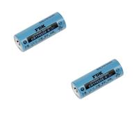 2 X FDK Litio 3V Batteria Cr 17450E-R A - Cella ad Alta Potenza Tem-Bereich -40