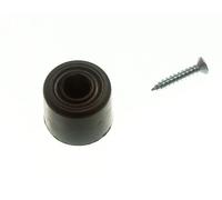 2 X Fermi Porta Rotondi In Gomma Nera 28Mm | Onestopdiy Nuovo