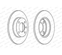 2 x FERODO DDF042C Disco freno per AUDI,SEAT,VW