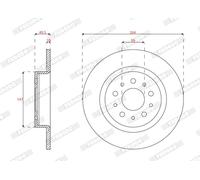 2 x FERODO DDF2778C Disco freno per FIAT