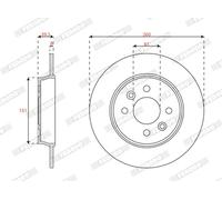 FERODO DDF3047C Disco freno