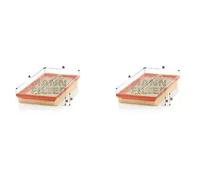 2 x Filtroo aria MANN-FILTER per MERCEDES-BENZ SL (R129)