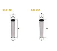 2 x Filtroo aria secondario WIX FILTERS
