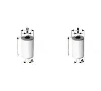 2 x Filtroo carburante PZL Filters