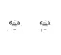 2 x Flangia carburatore TOPRAN per VW PASSAT B3/B4